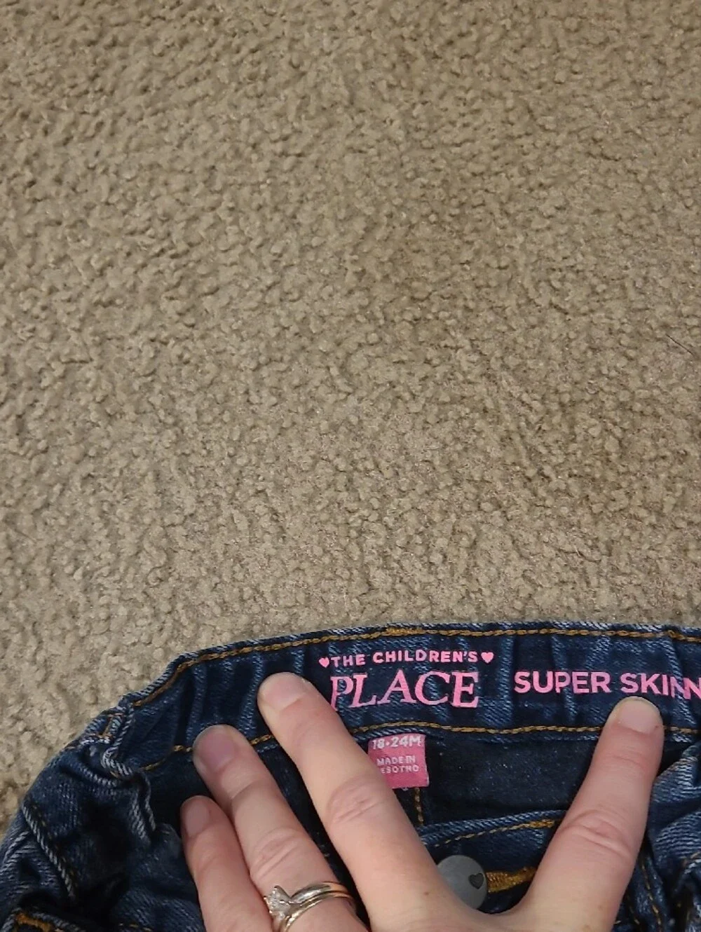 The Children's Place Dark Indigo Super Skinny Jeans